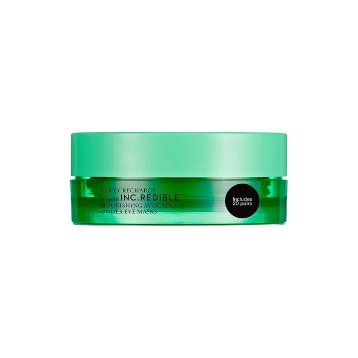 INC.redible Party Recharge Avocado Under Eye Masks - 20 Pairs
