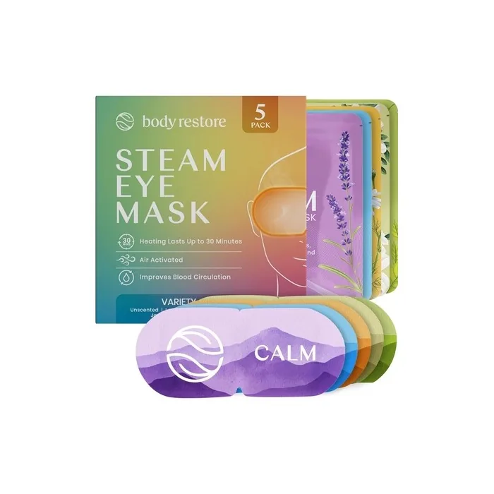 Body Restore Self Heated Steam Eye Mask - Pack of 5