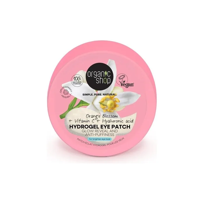 Organic Shop Orange Blossom Skincare Hydrogel Eye Patch Glow Reveal and Anti-Aging