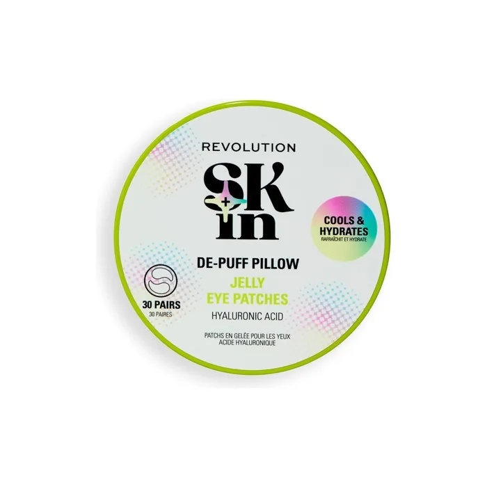 Revolution Skin De-Puff Pillow Eye Patches Hydrogel with Hyaluronic Acid