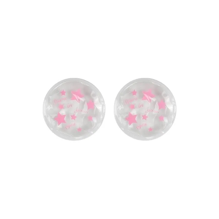 The Vintage Cosmetic Company Cooling Gel Eye Pads - Reduces Puffiness and Refreshes Tired Eyes - Soothing and Cooling - Reusable and Comfortable - Star Design