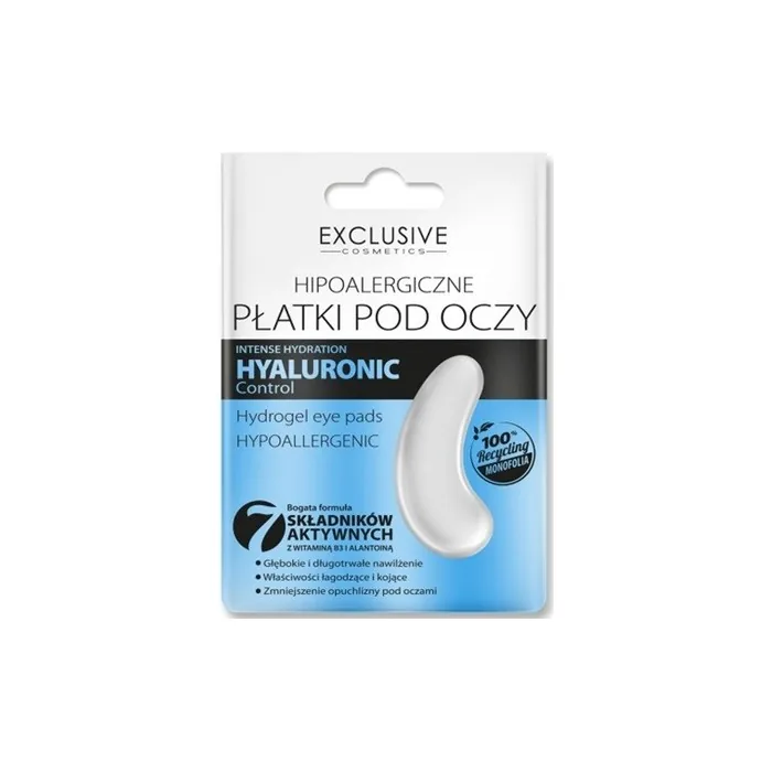 Swit Exclusive Cosmetics Hyaluronic Control Hypoallergenic Moisturizing Eye Patches 1 Pair