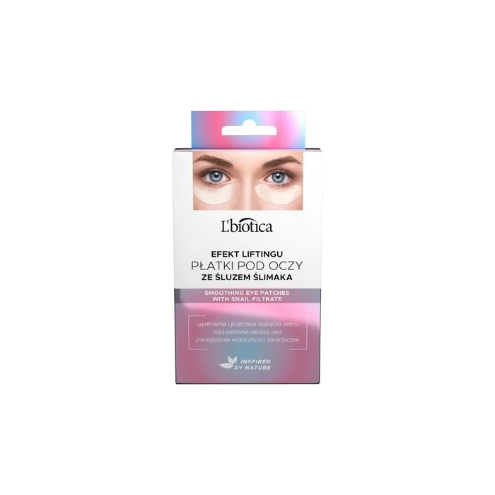 L'Biotica Anti-Aging Eye Patches With Snail Mucus - 6 Pieces