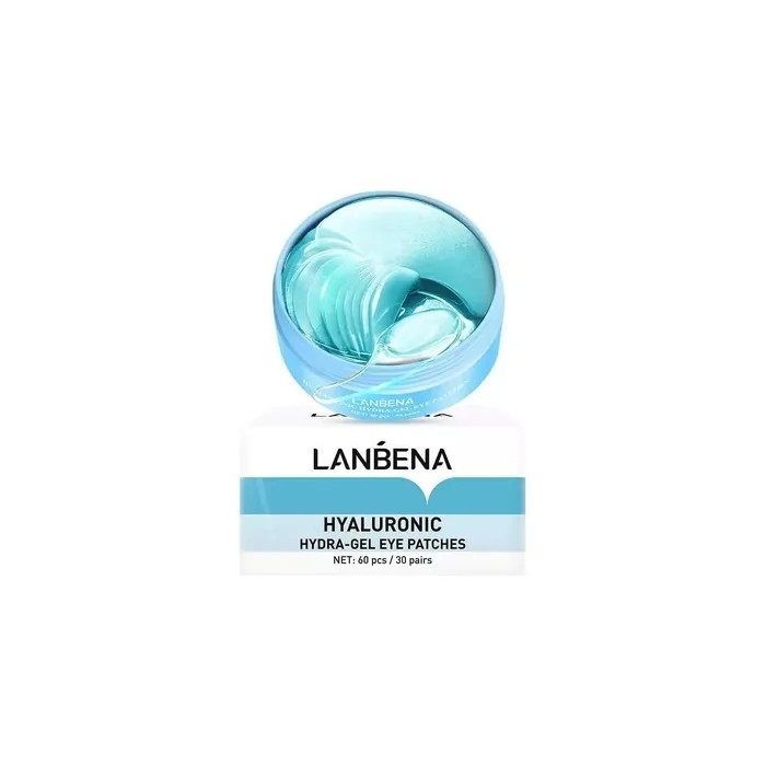 Lanbena Hyaluronic Hydrogel Eye Patches With Hyaluronic Acid - 60 Pieces