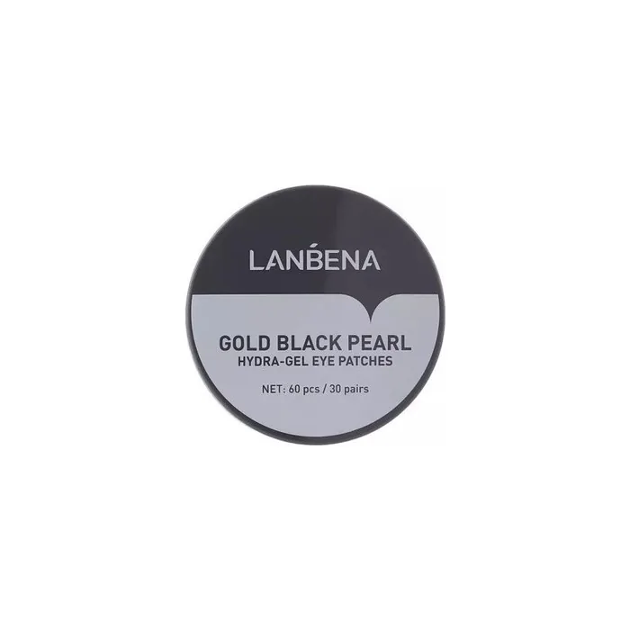 LANBENA Hydragel Eye Patches Hydrogel Eye Pads Gold Black Pearl