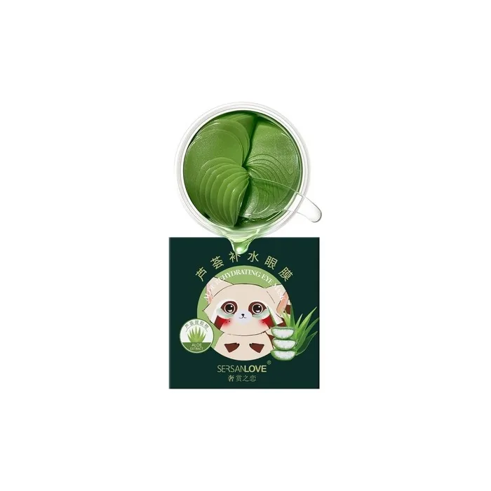 Sersanlove Hydrogel Eye Patches With Hyaluronic Acid And Natural Aloe Extracts - 60 Pieces