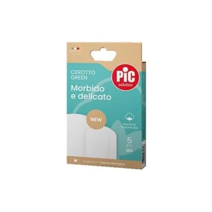 Pic Green Soft And Gentle Organic Cotton Gauze Patch 5 Patches Mix