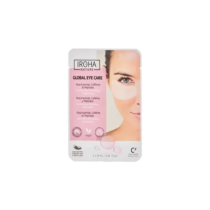 Global Eye Care Eye Patches With Caffeine And Peptides - 2 Pieces