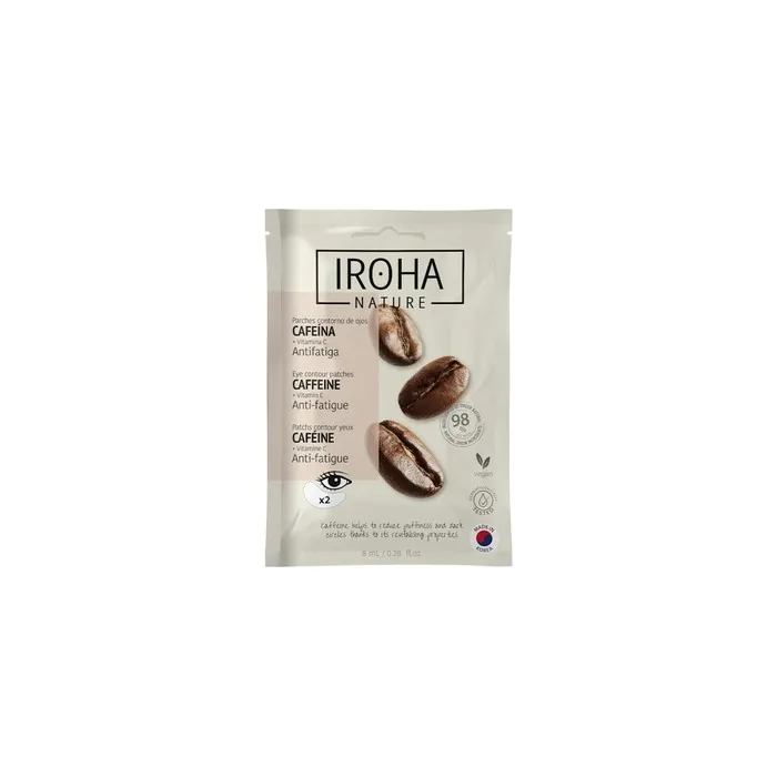 IROHA NATURE Caffeine Eye Contour Patches 2 Pieces - Anti-Fatigue Treatment