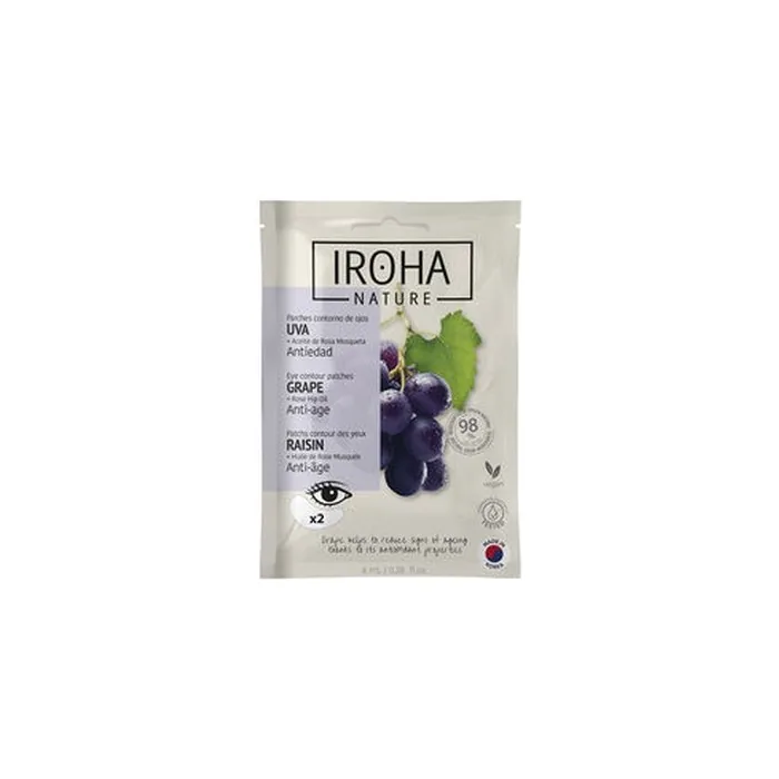 IROHA NATURE Anti-Aging Eye Contour Patches with Grape Extract 8ml
