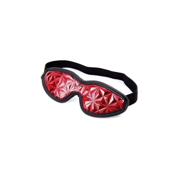 Diamond Line Diamond Vegan Leather Eye Mask