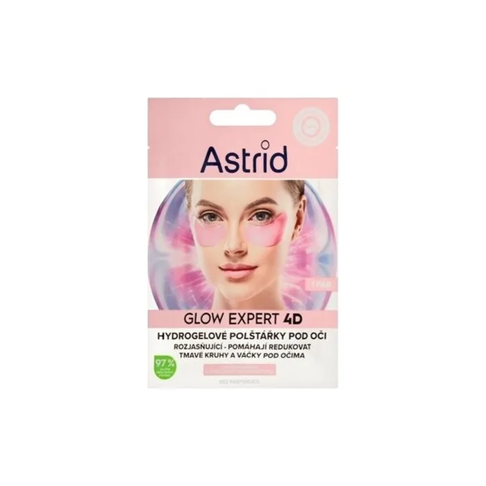 Astrid Glow Expert 4D Illuminating Hydrogel Eye Patches with Niacinamide - 2 Pairs