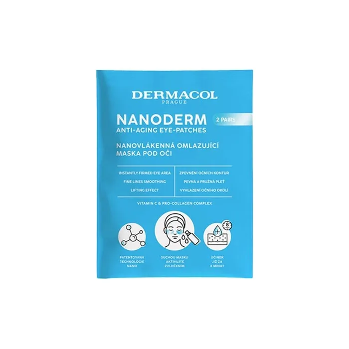 Dermacol Nanoderm Eye Patches Nanofiber Rejuvenating Under Eye Mask 1 Pair