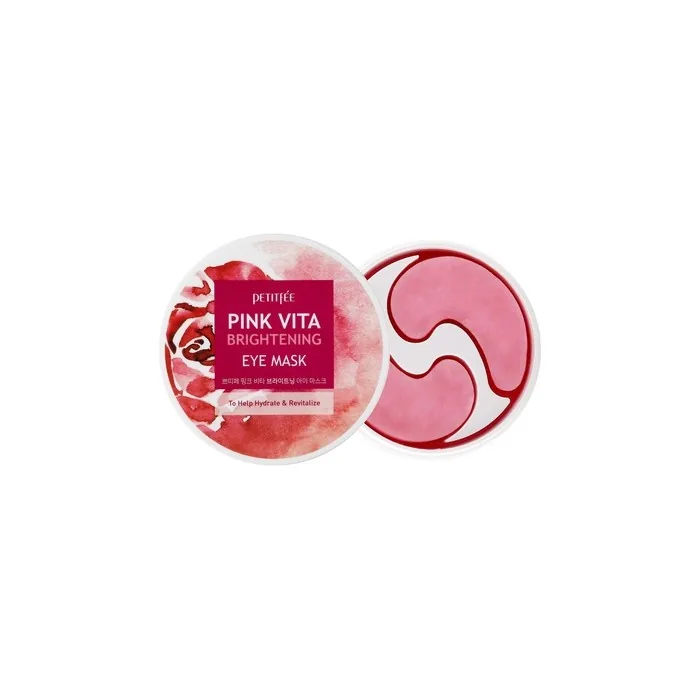 Pink Vita Brightening Eye Mask 60 Pieces 30 Pairs - Rose and Vitamin B