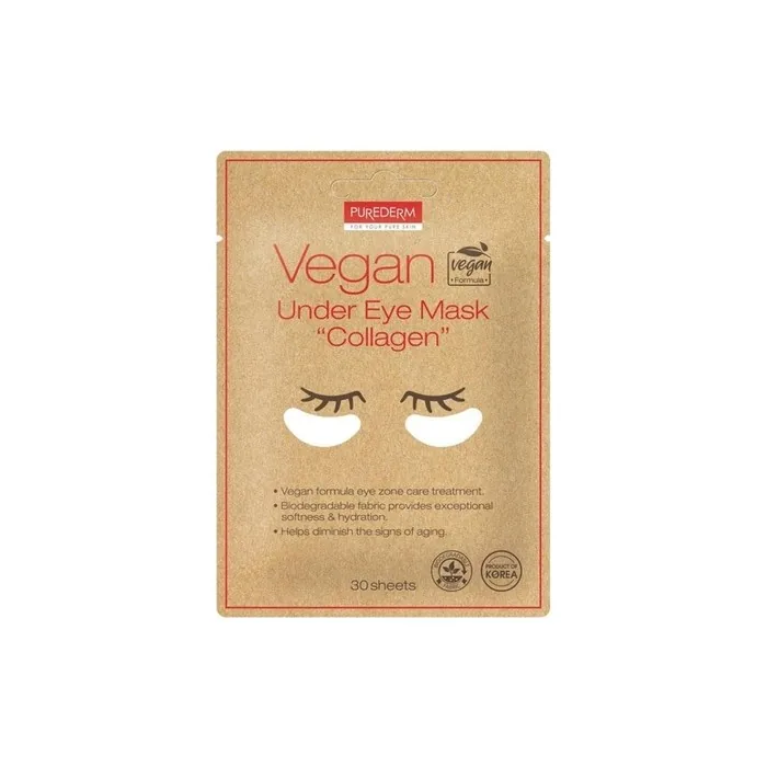 Purederm Vegan Collagen Under Eye Mask 30 Pieces