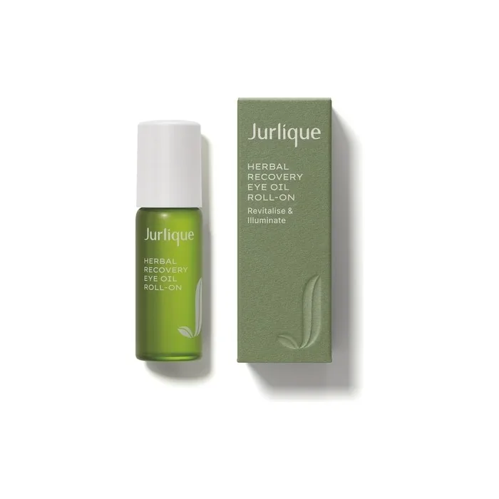 Jurlique Herbal Recovery Eye Roll-On Anti-Aging Eye Oil Targets Wrinkles Crow's Feet Dark Circles and Puffiness For All Skin Types Natural Ingredients 10ml