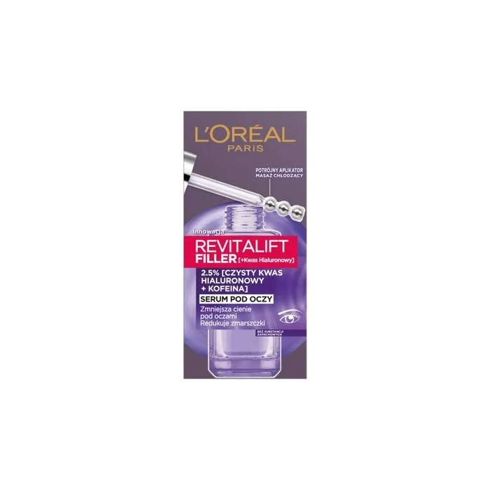 L'Oreal Revitalift Filler Eye Serum Reducing Wrinkles And Dark Circles 20ml