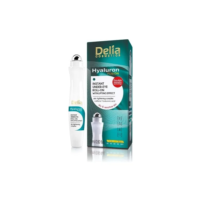 Delia Hyaluron Fusion Roll-On Lifting Effect Eye Contour Instant Under-Eye Tightening Complex 15ml
