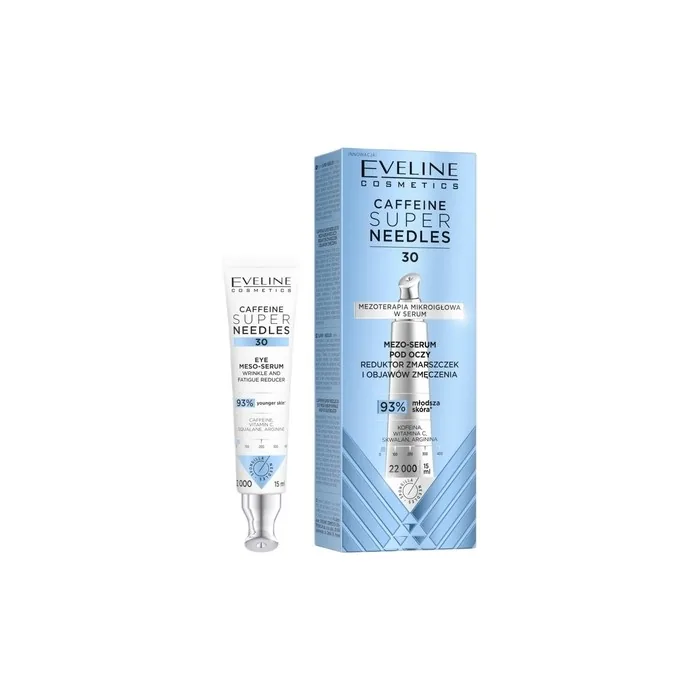 Eveline Caffeine Super Needles 30 Eye Serum Reducing Wrinkles And Signs Of Fatigue 15ml