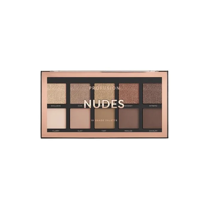 Profusion Cosmetics Nudes 10 Shade Eyeshadow Palette 16g
