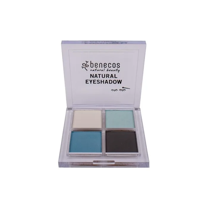 Benecos Naturkosmetik Quattro Eyeshadow Palette True Blue 4.8g