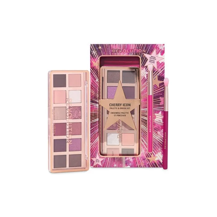Makeup Revolution Cherie Icon Eye Shadow Palette and Brush Set