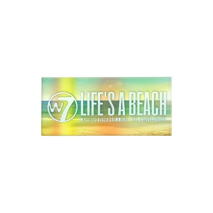 W7 Life's A Beach Metallic 12pc Eye Colour Palette 9.6g