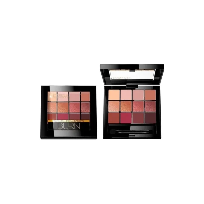 Eveline Cosmetics All In One 12-Color Eyeshadow Palette - Burn