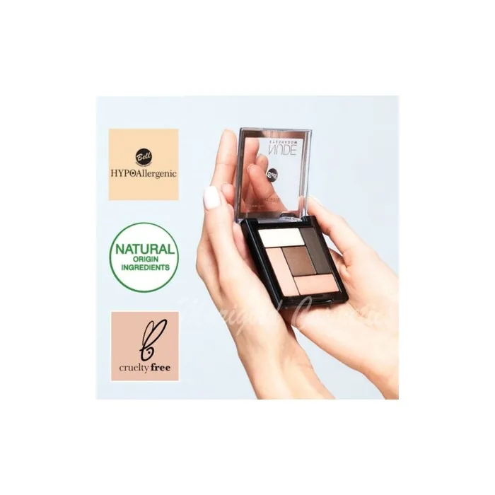 Bell Hypoallergenic Nude Eyeshadow Palette Satin & Creamy Makeup Kit 5g
