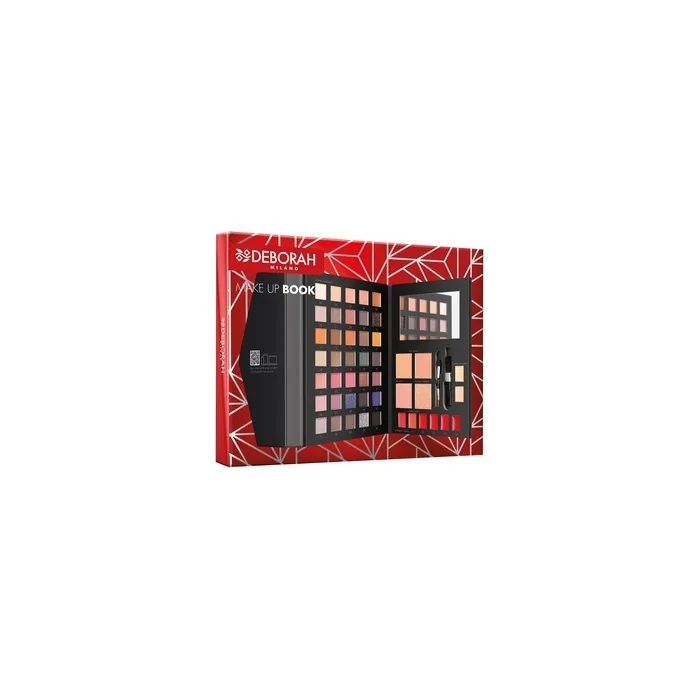 Deborah Milano Women's Makeup Book Volume Gift Set - Eyeshadow Palette, Gloss, Lipsticks, Face Powder in Various Finishes and Colors from FSC Paper