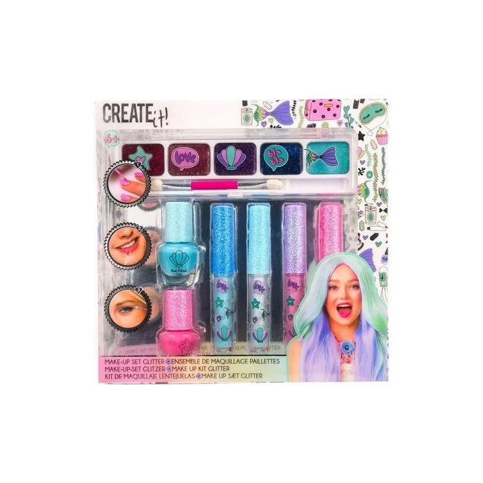 Create It! Glitter Makeup Set 7 Pieces