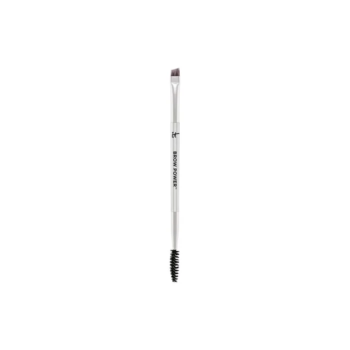 IT Cosmetics Heavenly Luxe Brow Power Universal Brow-Transformer Brush #21 - Angled Brush + Spoolie Brush - For Natural-Looking, Polished Brows