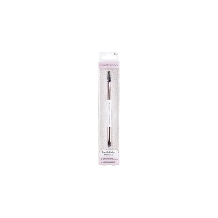 Brushworks Brow Duo Brush White/Gold 100g