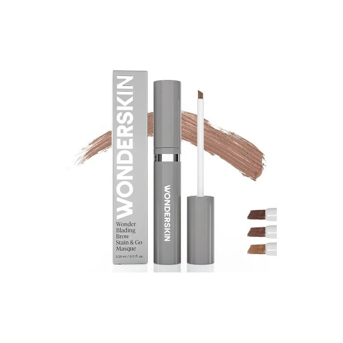 Wonderskin Eyebrow Tint Wonder Blading Brow Stain & Go Masque Long Lasting Transfer Proof Smudge Proof Eyebrow Stain Blonde