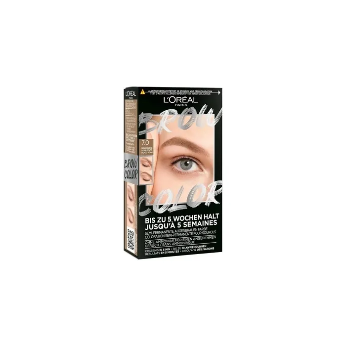 L'Oréal Paris Eyebrow Color for a Radiant and Perfectly Groomed Look Ammonia-Free Eyebrow Color Brow Color 7.0 Dark Blonde
