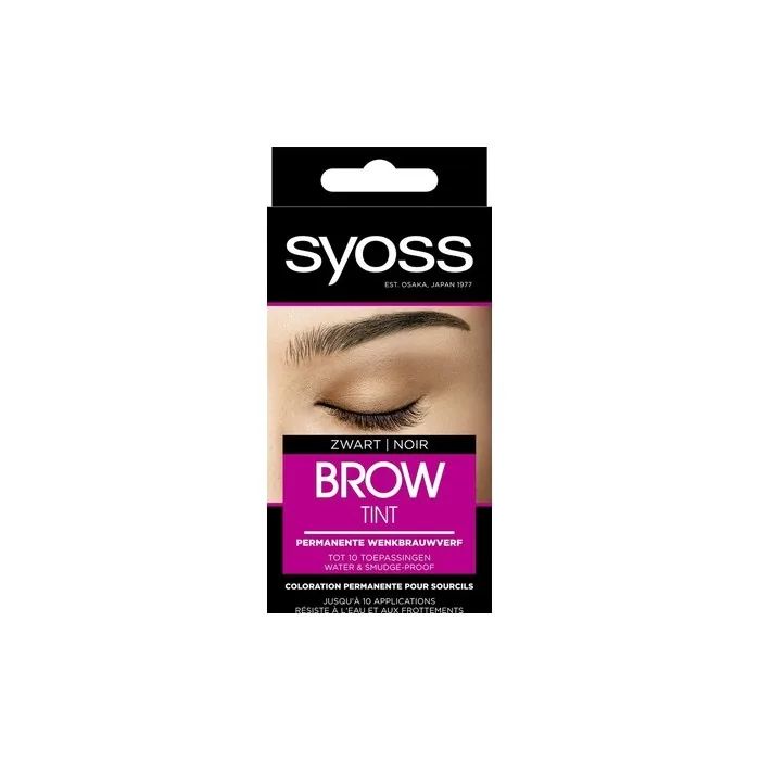 Syoss Brow Tint Eyebrow Dye Black - Perfect For Enhancing Your Eyebrows