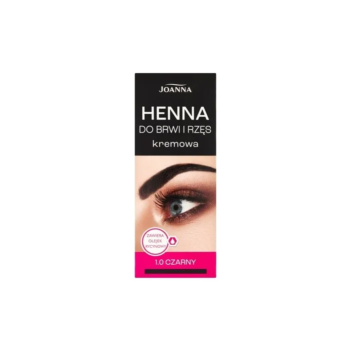 Joanna Eyebrow And Eyelash Cream Henna 1.0 Black 15ml
