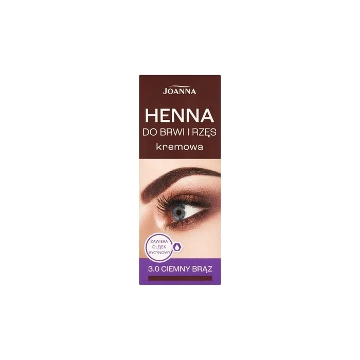 Joanna Dark Brown Eyebrow and Eyelash Henna Cream 15ml