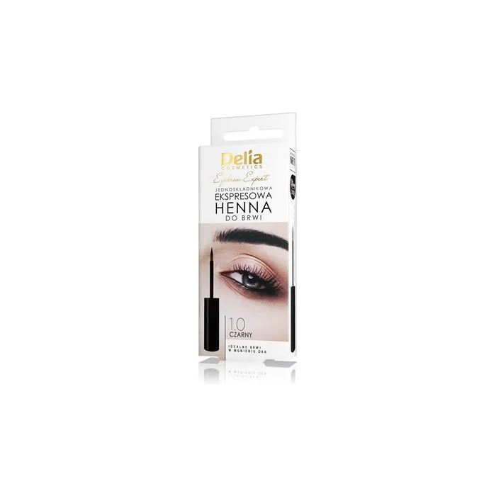 Delia Eyebrow Expert Single-Component Express Eyebrow Henna 1.0 Black 6ml