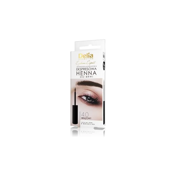 Delia Eyebrow Expert Single-Component Express Eyebrow Henna 4.0 Brown 6ml