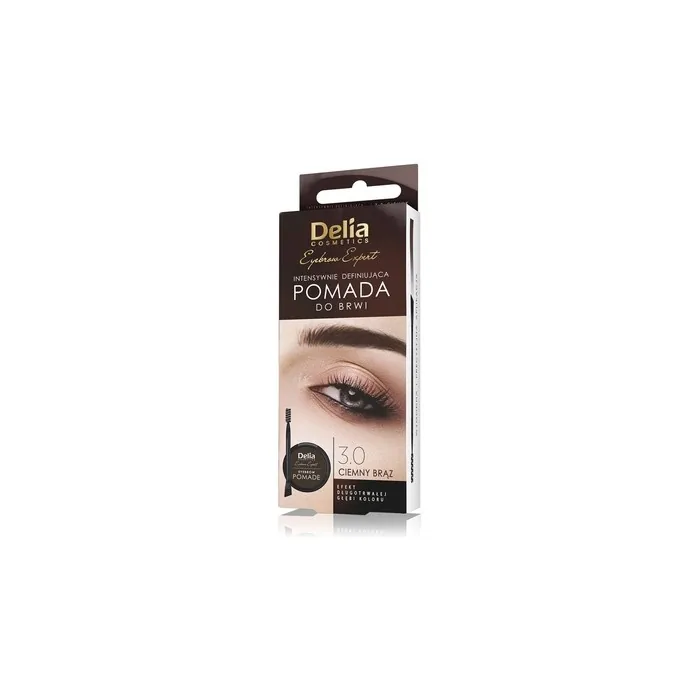Delia Eyebrow Expert Stylist Brown Pomade - Dark Brown, 2.5g