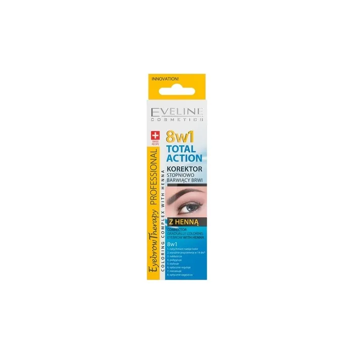 Eveline Cosmetics Eyebrow Therapy Professional Henna Tint Corrector