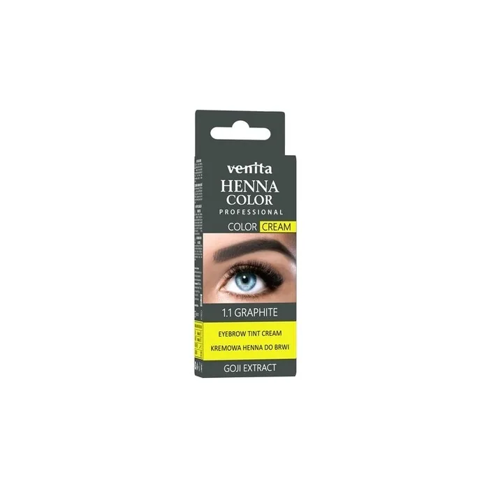 Henna Color Cream For Eyebrows And Eyelashes In Cream 11 Graphite 30g Ven