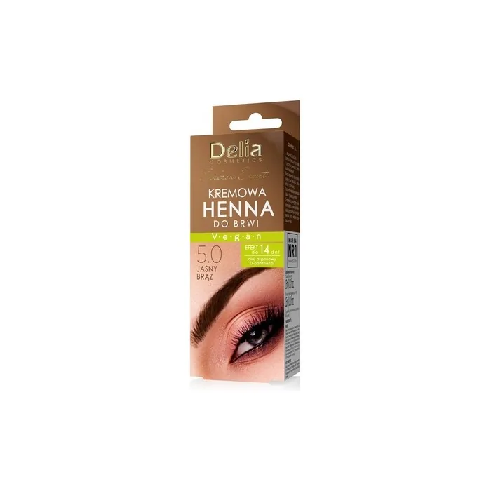 Delia Cream Henna For Eyebrows 5.0 Light Brown 15ml