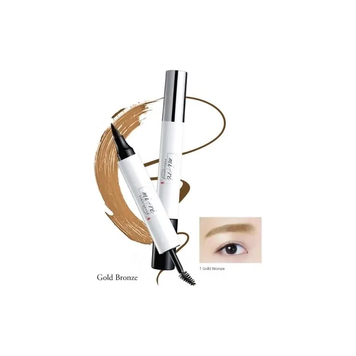 Mir Brow Plume Perfection Eyebrow Dye And Mascara Gold Bronze
