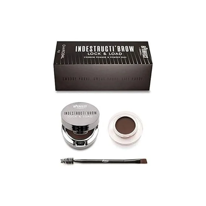 Bperfect Cosmetics Indestructi Brow Lock Load Eyebrow Pomade Powder Duo Charcoal