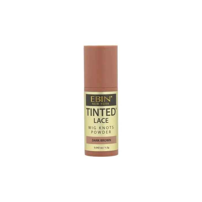 Ebin New York Tinted Lace Wig Knots Dark Brown Powder 12 Grams