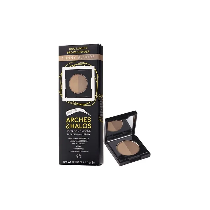Arches And Halos Duo Luxury Brow Powder Sunny Blonde 0088 Oz Eyebrow