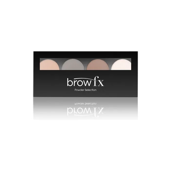 Brow FX Brow Powder Selection Complete Brow Styling Kit with 3 Shades and Luminating Highlighter Light-Medium