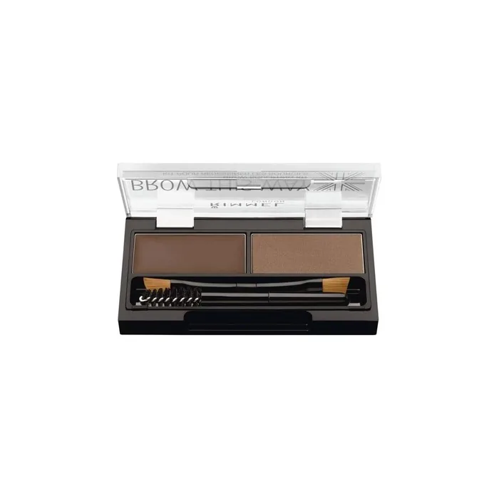 Rimmel London Brow This Way Eyebrow Sculpting Kit 002 Medium Brown Perfect Eyebrows Set 2 Grams